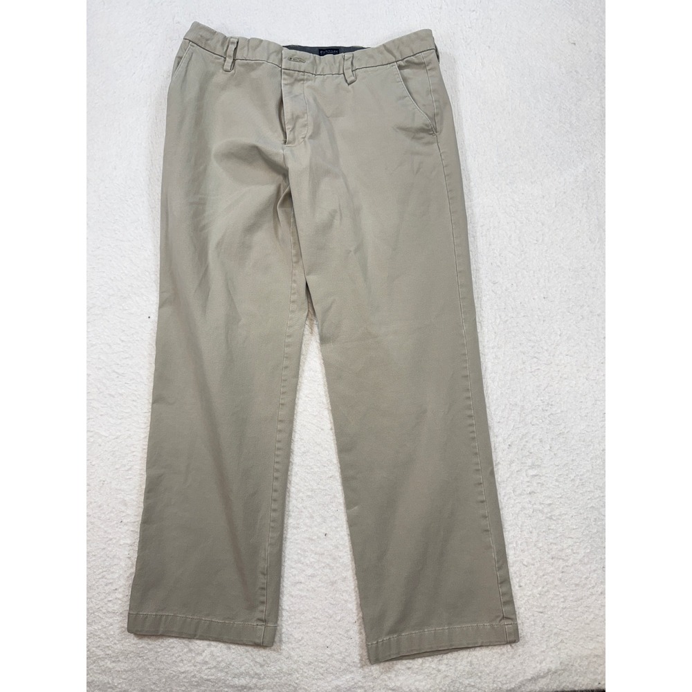 Dockers Straight Fit Khaki Chino Pants Mens 36x32 Tan Cotton Blend Trousers